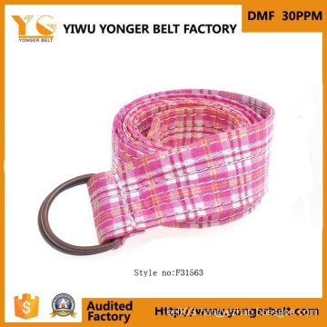 Hot Sale100% Cotton Fabric Belt with Metal Buckle